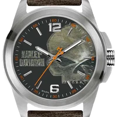 Harley Davidson 76A146 Herrenuhr mit Lederband