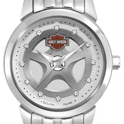 Harley Davidson 76L160 Damenuhr mit Stahlband