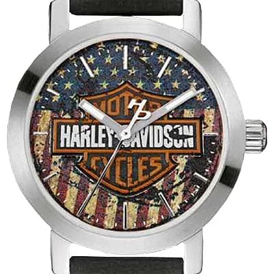 Harley Davidson 76L174 Damenuhr mit Lederband