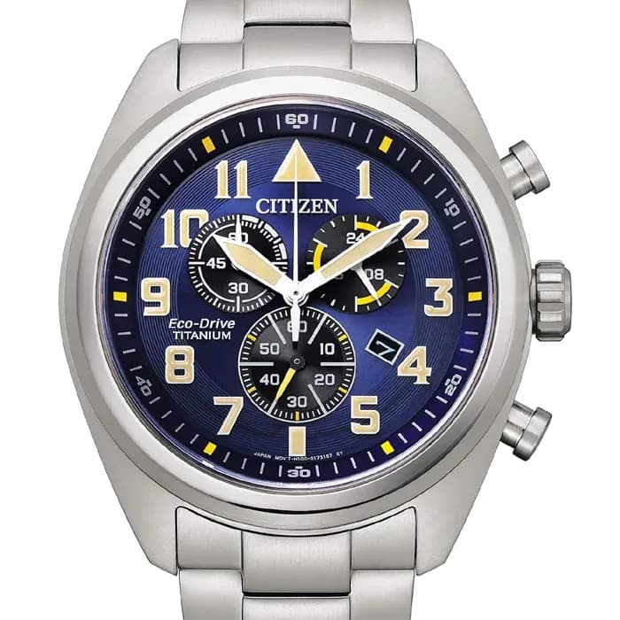 Citizen AT2480-81L SUPERTITANIUM CRONO 2480 Herrenuhr Eco Drive