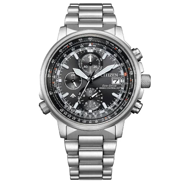 Citizen AT8300-58E Funkuhr PROMASTER SKY CRONO 41mm Edelstahl
