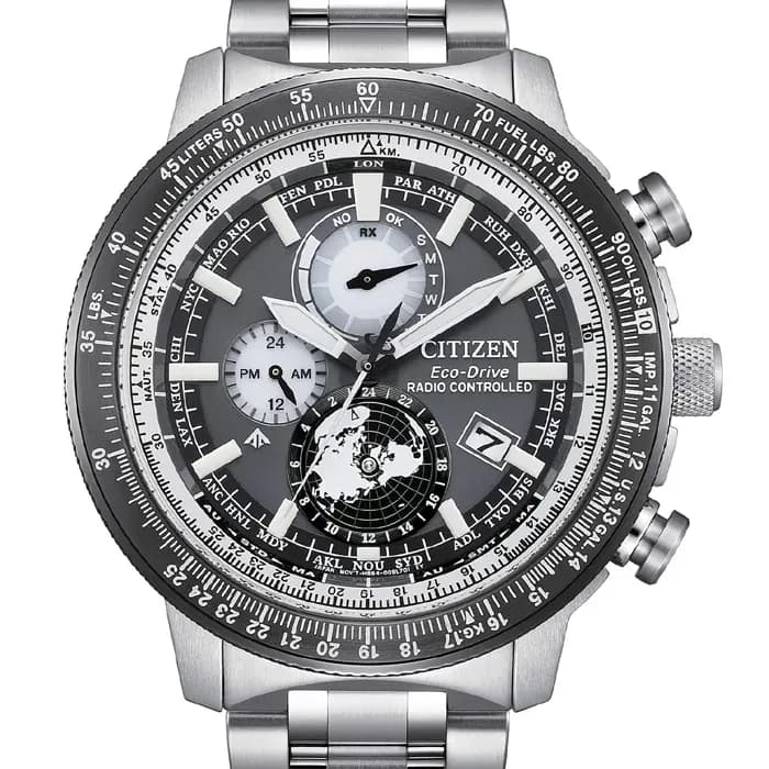 Citizen BY3006-53H Funkuhr PROMASTER GEO TRECKER Edelstahl