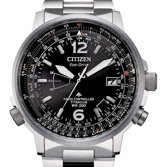 Citizen CB0230-81E Funkuhr PILOT Super Titanium