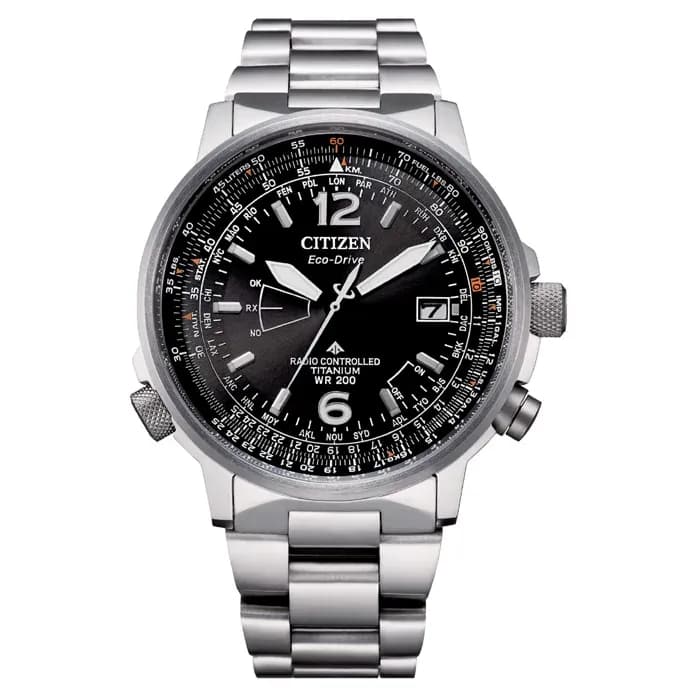 Citizen CB0230-81E Funkuhr PILOT Super Titanium