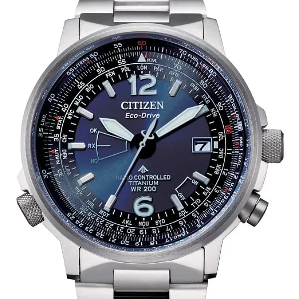 Citizen CB0230-81L Funkuhr PILOT Super Titanium