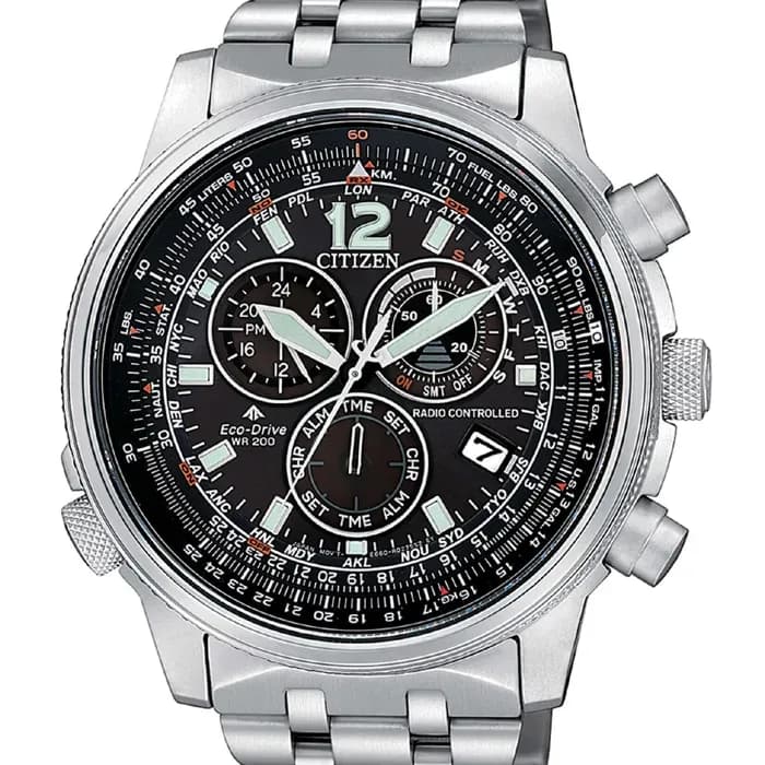 Citizen CB5860-86E Funkuhr PROMASTER CRONO PILOT Edelstahl