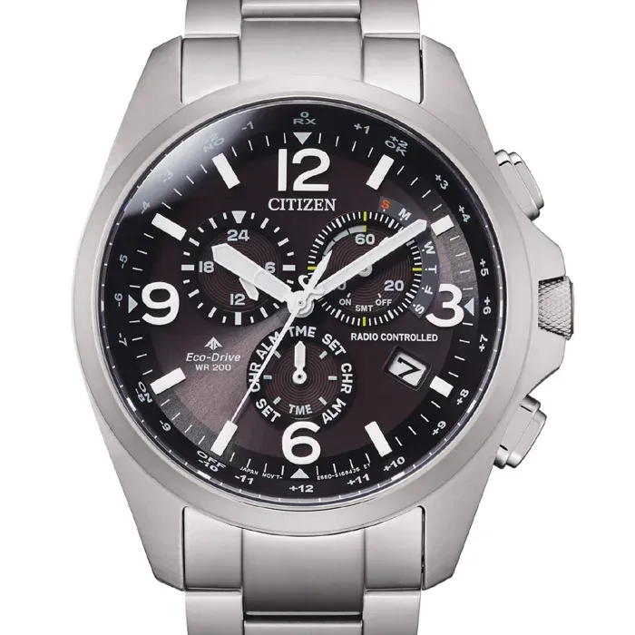 Citizen CB5920-86E Funkuhr Chronograph FIELD Edelstahl