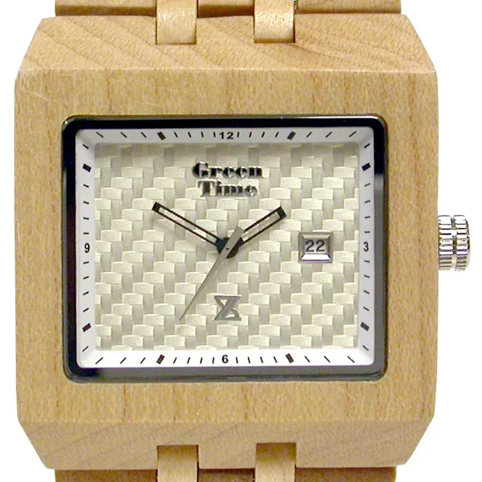 GreenTime ZW004B Herrenuhr aus Holz