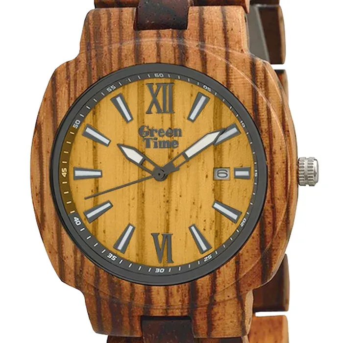 GreenTime ZW048B SQUARE Unisex-uhr aus Holz