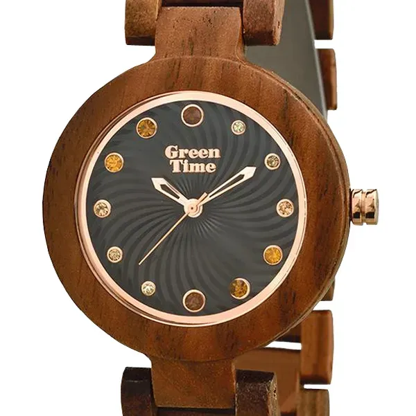 GreenTime ZW054A Damenuhr aus Holz
