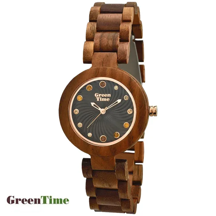 GreenTime ZW054A Damenuhr aus Holz