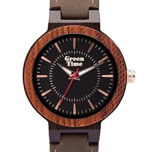 GreenTime ZW111A VEGAN FREETIME FUTURE Herrenuhr aus Holz
