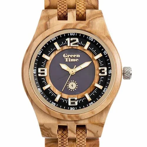 GreenTime ZW141B SOLAR Damenuhr aus Holz